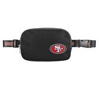 FOCO NFL - Bolso bandolera grande con logotipo del equipo, color negro, San Francisco 49Ers, 7.5 x 5.25 x 2 inches