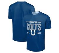 FOCO NFL - Camiseta de cuello redondo para hombre, con licencia oficial del equipo de fútbol, logotipo de marca desgastada, color del equipo, Azul (Indianapolis Colts - Blue), X-Large