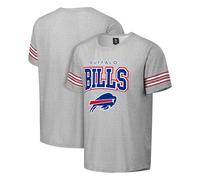 Foco NFL - Camiseta de Manga Corta para Hombre, con Licencia Oficial, Color del Equipo, Color del Equipo, Logotipo Principal, Marca arqueada, Cuello Redondo, Cuello Redondo, Buffalo Bills, Large