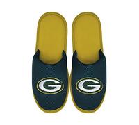 FOCO NFL - Pantuflas para hombre, Green Bay Packers, Large