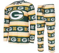 FOCO NFL Pijama de invierno de Navidad Green Bay Packers - L