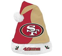 FOCO NFL San Francisco 49ers 2017 Basic Plush Holiday Christmas Santa Hat