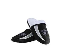 FOCO NFL Slide Oakland Raiders - Pantuflas de Sherpa para Hombre, Color del Equipo, Talla 9-10