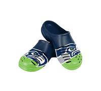 FOCO NFL Team Big Garden Water Sandals Shoes Slipper Clogs, Zuecos Hombre, Colorblock Logo Grande, 7-8