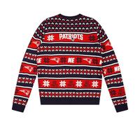 FOCO NFL Team Big Logo Ugly Sweater Suéter, Color del Equipo, M para Hombre