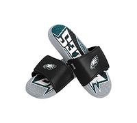 FOCO NFL Team Gradient Wordmark Logo Athletic Gel Sandal Slides, Sandalia Hombre, Marca de Palabras en Degradado, 9-10