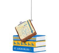 FOCO NHL St Louis Blues Team Playbook - Adorno de portapapeles y libros - Decoración navideña con licencia oficial