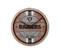 Foco Oakland Raiders NFL Barrel Wall Clock