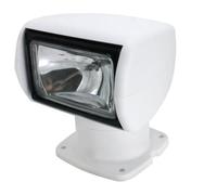 Foco para barco, 24 V, 100 W, 2500 lm, rotación de 360°, mando a distancia, luz halógena portátil para búsqueda, IP67, luz de navegación impermeable