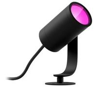 Philips Hue - Foco inteligente de exterior Hue Lily, con adaptador Bajo Voltaje, Luz Blanca y de Colores, Compatible con Alexa y Google Home, Color Negro
