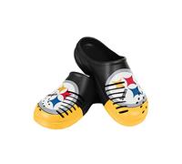 Foco Pittsburgh Steelers NFL - Zuecos con Logotipo Grande para Hombre, Talla L