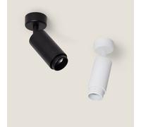 LEDKIA LIGHTING Foco Portalámparas de Superficie Multiángulo 10-50º Aluminio para Bombillas GU10 Ágata Negro GU10
