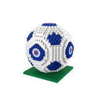 FOCO Producto oficial BRXLZ Piedras 3D Fútbol Juego de construcción en colores alternativos del club (Rangers FC)