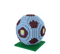 FOCO Producto oficial BRXLZ Piedras 3D Fútbol Juego de construcción en colores alternativos del club (Aston Villa FC)
