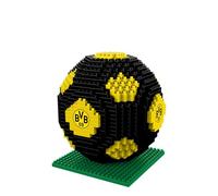 FOCO Producto oficial con licencia BRXLZ Bloques 3D de fútbol Set de construcción En colores alternativos del club (Borussia Dortmund)