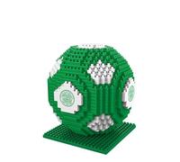 FOCO Producto oficial con licencia BRXLZ Piedras 3D-Fútbol Set de Construcción En colores alternativos del equipo (Celtic FC)