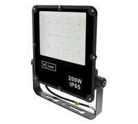Foco proyector LED 200W, 4000K, diseño Slim, ideal para iluminación exterior y comercial, proporciona luz brillante y eficiente.
