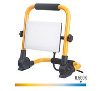Foco proyector LED de Trabajo con pie y Cable (50W 6000K 5400lm) IP54 26x17,5x28,3cm Color Amarillo y Negro