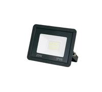 Foco Proyector LED Slim 20W Negro IP66 6000K 120° Exterior Interior