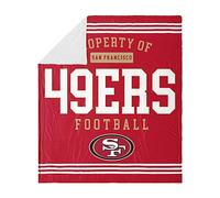 FOCO San Francisco 49ERS Sherpa - Manta de Forro Polar, 60 x 70 Pulgadas