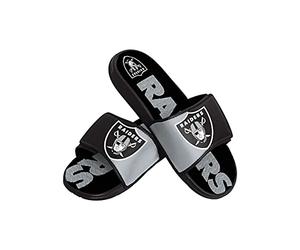 FOCO Sandalias deportivas de espuma para ducha con logotipo del equipo de la NFL, para hombre