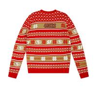 Foco Standard NFL Big Logo Ugly Sweater, Team Color
