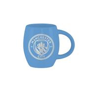 FOCO Taza de té con eslogan metálico con licencia oficial del Manchester City FC