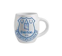 FOCO Taza de té y café grande con licencia oficial del Everton FC Fútbol Blanco