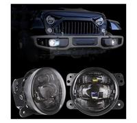 Foco Trabajo 2 Faros Antiniebla LED Redondos De 4 Pulgadas Para Todoterreno Para Jeep Para Wrangler JK TJ LJ Para Hummer H1 H2 2007-2017 Faros Delanteros Faros Antiniebla