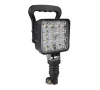 Foco Trabajo LED de 48W para Maquinaria Agrícola y Vehículos Especiales - Potente Iluminación de 2,800 Lúmenes, Anclaje Universal DIN, Voltaje 12-24V, IP67, Base Ajustable y Carcasa de Aluminio