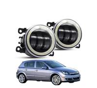 Foco Trabajo LED Faros Conjunto Luz Antiniebla Ojo Ángel Para Opel Para Astra GH 1998-2010 Lente LED Coche Lámpara Circulación Diurna Antiniebla DRL 30W 6000LM 12V 2 Piezas(White and White)