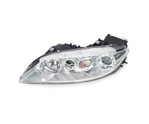 Foco Trabajo LED Faros Para Mazda 6 GG Para Atenza GG 2002-2015 Parachoques Delantero Izquierdo Derecho Faro Delantero Faro Delantero Conjunto Luces Halógenas(Black Gold Left)