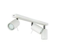 Focos de Techo 3 Focos Blanco GU10 Metal Lámpara Salón Pasillo Cocina
