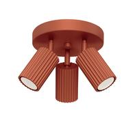 Focos de techo de colores Karbon Rojo Ocre 3P