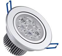 Focos de techo LED, luz de panel Simplicidad Giratorio Antivaho Restaurante Hotel Foco 5W Agujero abierto 8.5CM Foco Luz de techo (Color : 6000k White Light, Size : 3w) ( Color ( Color : 600) ( Color