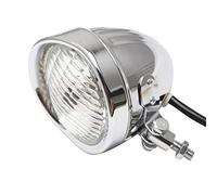 Focos Delanteros de Motocicleta Chrome Motorcycle 4 pulgadas de faro Luz blanca Lámpara de reemplazo para bobber Touring Custom Bikes