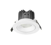 Focos empotrables COB, focos de techo sin parpadeo, luces de protección ocular de 5 W con alto índice de reproducción cromática for el hogar, la sala de estar, el dormitorio y uso comercial(White,Warm