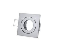 Focos empotrables LED Plata - cuadrado 4W blanco frío 230V GU11 - IP44 para baño, exterior Ø40mm agujero de perforación - terraza de baño empotrable - techos de focos - focos