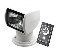 Focos for barcos de 100 W con control remoto, reflector for barcos marinos, iluminación for yates a prueba de agua IP66 con rotación de 355 ° y bombilla halógena de 2500 lm, luz de búsqueda(12v)