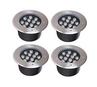 Focos Incrustado Suelo Exterior Foco Empotrable Jardin IP67 A Prueba de Agua Foco Empotrable Aire Libre Para La Construcción del Patio del Jardín, Certificado CE ROHS FCC ( Color : Blanco cálido , Tam