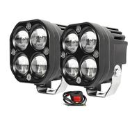 Focos LED Antiniebla Para Suzuki Motocicletas Camiones Coches SUV Y Vehículos Todo Terreno 30.000 Lm 24V 1V 200W Intermitentes Faros Delanteros Faro Motocicleta Faro Delantero(2 PCS White Yellow)