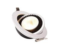 Focos LED empotrables de 3 W/5 W/7 W/12 W Lámpara de Techo empotrada Ángulo Ajustable Panel Comercial ultradelgado Downlight Aluminio Fundido a presión Antideslumbrante Ultra Brillante Exposición