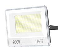 Focos LED Exterior 200W, 20000LM 7000K Super Brillante Proyector LED Exterior Blanco Foco, IP67 Impermeable Floodlight, Iluminación de Seguridad para, jardin, Garaje, Estacionamiento, Estadio (1)