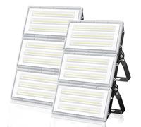Focos LED Exterior, 300W 30000LM Proyector LED Super Brillante, 2 Piezas | con Transformador, 6500K Blanco Frío Foco Exterior, IP67 Impermeable Luz LED Exterior para Casa, Garaje, Terraza