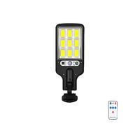 Focos LED Exterior Solares, Farolas solares for exteriores, paquete de 1 ~ 8 lámparas solares a prueba de agua con 3 modos de iluminación de seguridad con Sensor de movimiento for jardín, camino, Pati