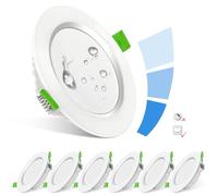 Focos Led Interior Techo 7W, 650LM Regulable Downlight Led Techo Equivalente a Halógena 65W LED, IP44 26mm 6500K Blanco Cálido Foco Empotrable Ultradelgado Panel Redondo Luce Interiores Para Baños