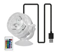 Focos LED para acuarios, lámpara de buceo con alimentación USB, ideal para decoración de peceras, fuentes y jardines de agua, luz LED Landsacpe