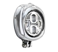 Focos Motocicleta Faro Delantero LED De Aluminio 4 1/2" Para Motocicleta Estilo Retro Vintage Personalizado Para Cafeterías Para Corredores.