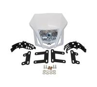 Focos Motocicleta Placa Faro Delantero Para CRF 150 230 XR Para YP20 2016 2017 2018 2019 2020 2021-2023 Para Enduro Motocross Carenado Faro Piezas(Blanco)