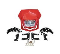Focos Motocicleta Placa Faro Delantero Para CRF 150 230 XR Para YP20 2016 2017 2018 2019 2020 2021-2023 Para Enduro Motocross Carenado Faro Piezas(Rojo)